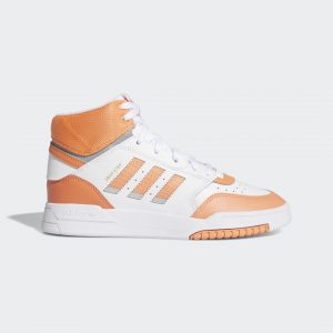 adidas Drop Step Schuh Cloud White / Amber Tint / Silver Metallic (EF7153)