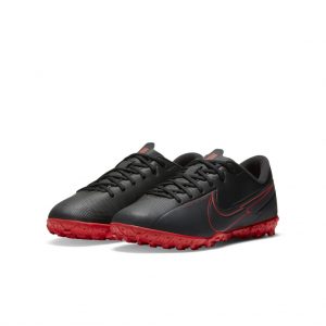 Nike Jr. Mercurial Vapor 13 Academy TF Fußballschuh für Kunstrasen für jüngere/ältere Schwarz (AT8145-060)