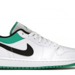 Jordan 1 Low White Lucky Green Black