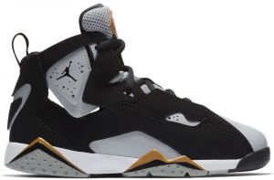 Jordan True Flight Black Wolf Grey Metallic Gold (PS)
