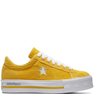 Converse One Star Platform Ox MadeMe Vibrant Yellow (W)