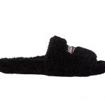 Balenciaga Furry Slide Black