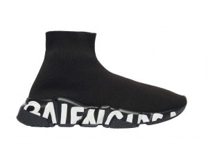 Balenciaga Speed Graffiti Black White (W)
