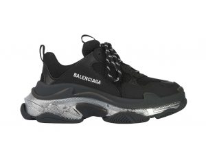 Balenciaga Triple S Clear Sole Black Ivory (W)