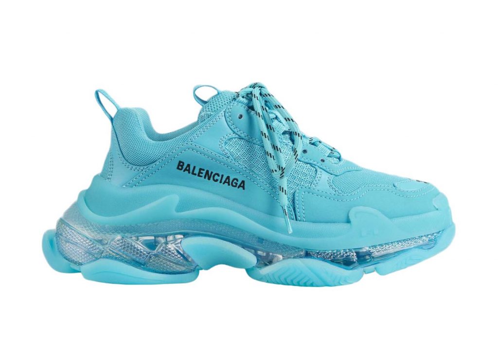 Balenciaga Triple S Clear Sole Turquoise (W)
