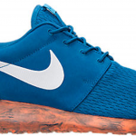 Nike Roshe Run Marble Military Blue Orange