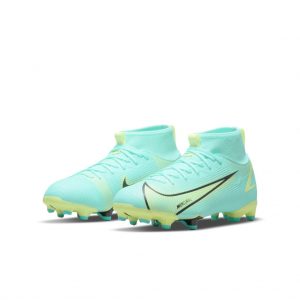 Nike Jr. Mercurial Superfly 8 Academy MG Fußballschuh für verschiedene Böden für jüngere/ältere Blau (CV1127-403)