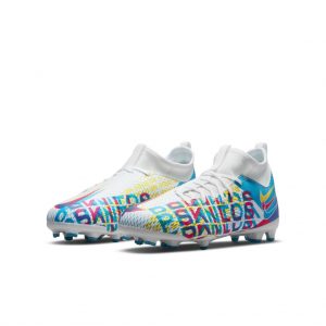 Nike Jr. Phantom GT Academy Dynamic Fit 3D MG Fußballschuh für verschiedene Böden für jüngere/ältere Blau (CZ3432-467)