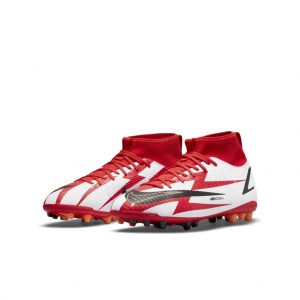 Nike Jr. Mercurial Superfly 8 Academy CR7 AG Fußballschuh für Kunstrasen für jüngere/ältere Rot (DB2674-600)