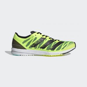 adidas Adizero Takumi Sen 7 Laufschuh Solar Yellow / Silver Metallic / Clear Aqua (FW9152)