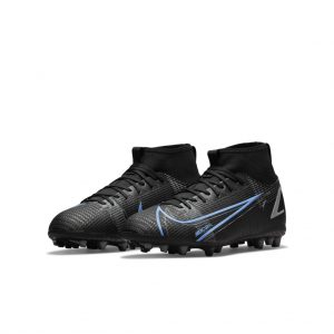 Nike Jr. Mercurial Superfly 8 Academy AG Fußballschuh für Kunstrasen für jüngere/ältere Schwarz (CV0732-004)