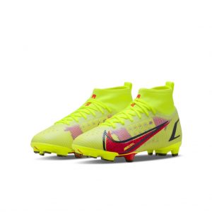 Nike Jr. Mercurial Superfly 8 Pro FG Fußballschuh für normalen Rasen für jüngere/ältere Gelb (CV0804-760)