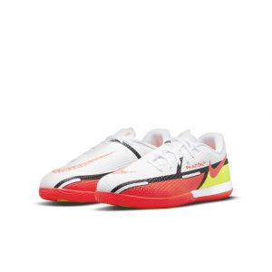 Nike Jr. Phantom GT2 Academy IC Fußballschuh für Hallen- und Hartplätze für jüngere/ältere Weiß (DC0816-167)