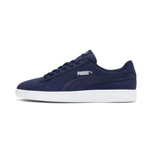 Puma Smash v2 Buck Blau/Weiß/Silber (365160-15)