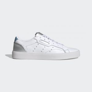 adidas  Sleek Schuh Cloud White / Silver Metallic / Hazy Blue (FY5055)