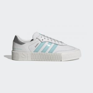 adidas Swarovski® SAMBAROSE Schuh Crystal White / Clear Aqua / Silver Metallic (GZ8618)