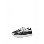 Moschino Sneakers Aus Kalbsleder Black & White Logo (POLMA15322G1DMF200A)