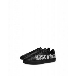 Moschino Sneakers Aus Kalbsleder Symbols Logo (POLMB15062G1DGA0000)