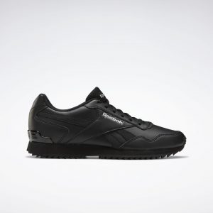 Reebok  Royal Glide Ripple Clip Black / Black / Silver Metallic (S42740)
