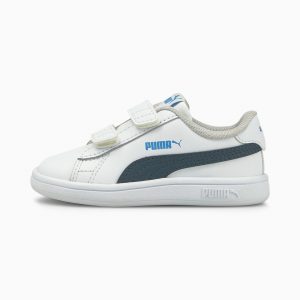Puma Smash v2 Kinder Weiß/Blau (365174-30)