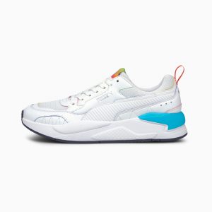 Puma X-Ray² Square Rainbow  Weiß/Blau/Rot (368856-01)