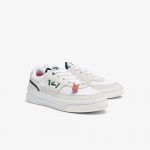 Lacoste Damen G80 French Open Sneakers – White & Dark Green Size 39 Weiss (39SFA0077-1R5)