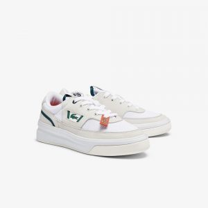 Lacoste Damen G80 French Open Sneakers – White & Dark Green Size 39 Weiss (39SFA0077-1R5)