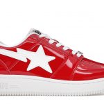 A Bathing Ape Bapesta Patent Red