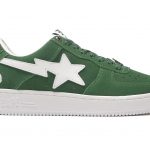 A Bathing Ape Bape Sta Low Green Suede