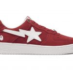 A Bathing Ape Bape Sta Low Red Suede