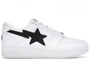 A Bathing Ape Bapesta Low M1 White Black
