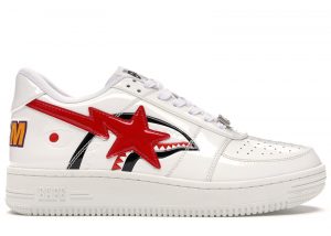 A Bathing Ape Bapesta Shark White