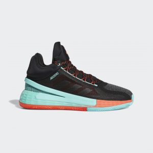 adidas D Rose 11 Basketballschuh Core Black / Bright Red / Acid Mint (FZ4407)