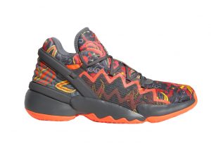 adidas D.O.N. Issue #2 Floral Grey Solar Red