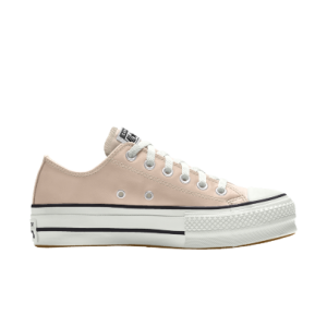 Converse Custom Leather Platform Chuck Taylor All Star Low Top White White (568162CSP21_egret)