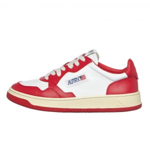 Autry Medalist Low White / Red (AULMWB02)
