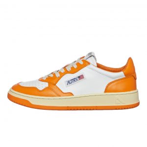 Autry Medalist Low White / Orange (AULMWB06)