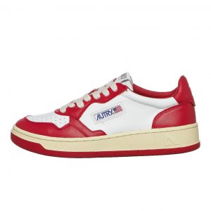 Autry Medalist Low White / Red (AULWWB02)