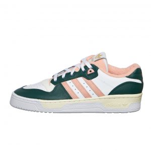 adidas Rivalry Low Premium Collegiate Green / Glow Pink / Footwear White (H04363)