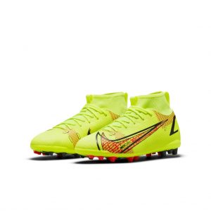 Nike Jr. Mercurial Superfly 8 Academy AG Fußballschuh für Kunstrasen für jüngere/ältere Gelb (CV0732-760)