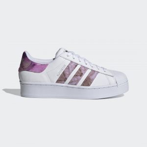adidas Superstar Bold Schuh Cloud White / Crew Red / Ultra Purple (FX6036)