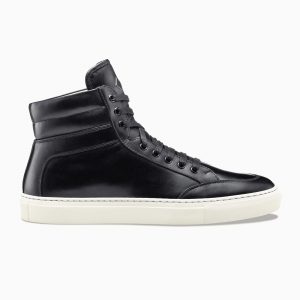 KOIO Men’s High Top Onyx Black Leather Primo Black (PRON)