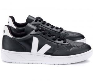 Veja V-10 Leather Herren Sneaker  schwarz (VX022268)
