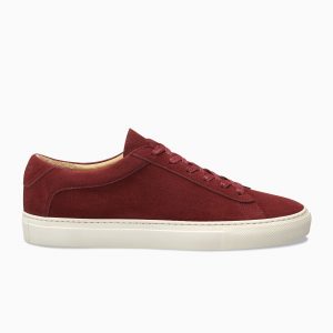 KOIO Women’s Low Top Ruby Red Suede Capri Red (CARU)