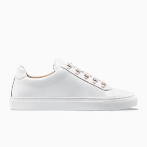 KOIO Men’s Low Top Bianco White Rose Gold Leather Gavia White (GABI)