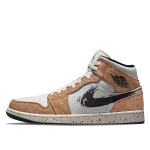 Air Jordan  1 Mid SE Brushstroke (2021) (DA8005-100)