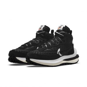 Nike  x sacai Jean Paul Gaultier Vaporwaffle Black White (2021) (DH9186-001)
