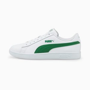 Puma Smash v2 L Weiß/Grün (365215-03)
