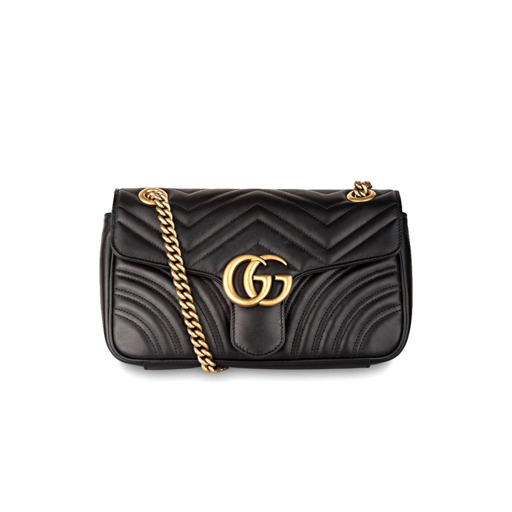 Gucci GG Marmont Matelassé Mini Bag Black (446744)