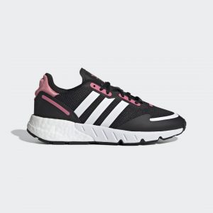 adidas ZX 1K Boost Schuh Core Black / Cloud White / Hazy Rose (FX6872)